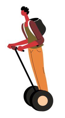 Kentte jiroskoplu modern mobil ulaşım, çevre dostu araçlar