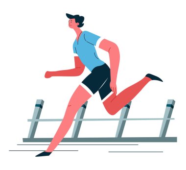 Maraton koşan, erkek karakter eğitimi alan bir adam.