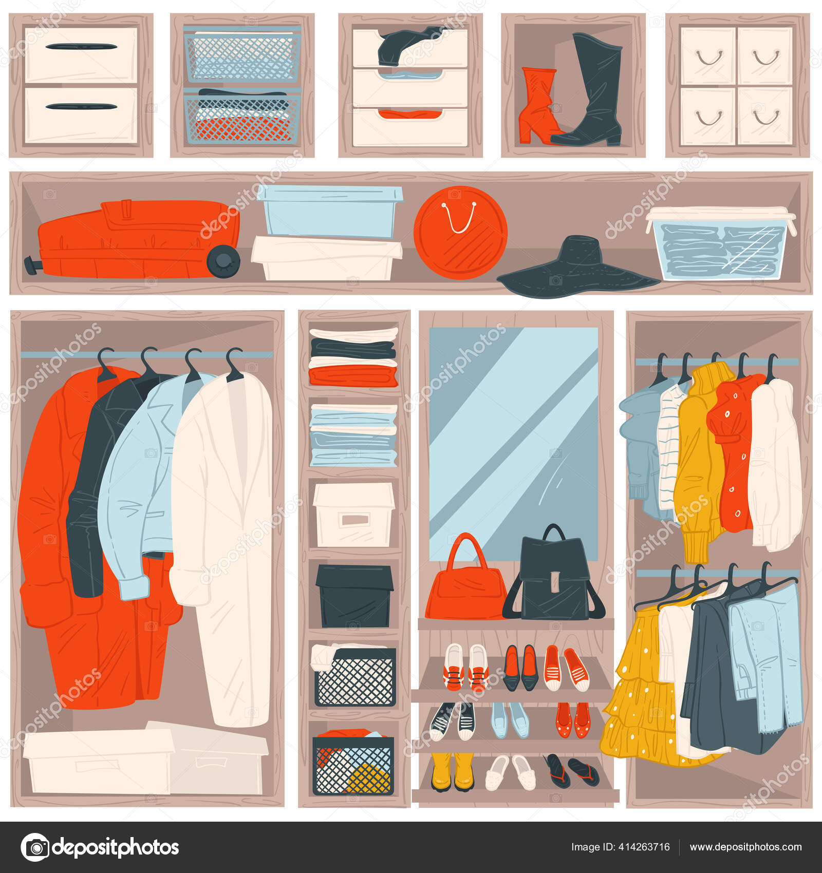 Closet Organizers for Clothing, Shoes & Accessories