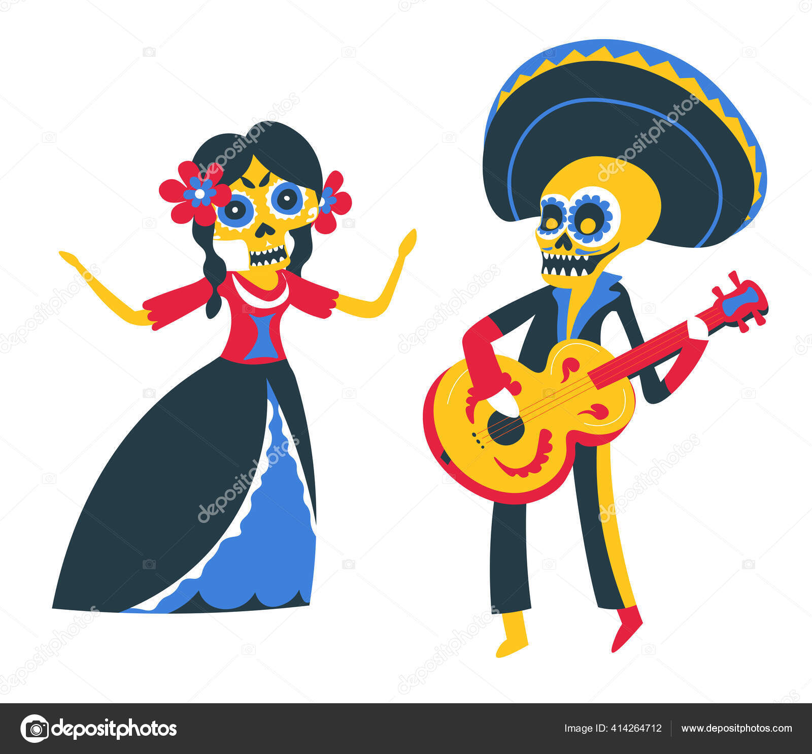 ギタリストの死神ストックベクター ロイヤリティフリーギタリストの死神イラスト Depositphotos