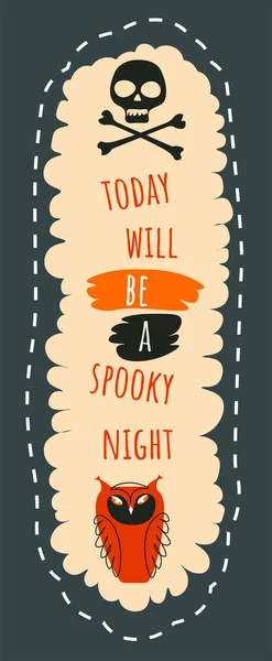 Festa Halloween Para Celebrar Férias Outono Noite Assustadora Eventos Festivos — Vetor de Stock