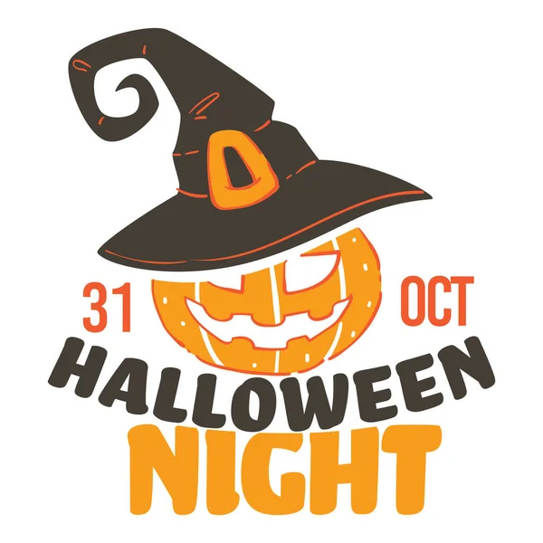 Férias Sazonais Nós Festa Noite Halloween Celebração Mesmo Outono Outubro —  Vetores de Stock