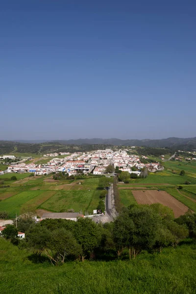 Aljezur Portogallo Aprile 2018 Veduta Elebata Della Città Aljezur Con — Foto Stock