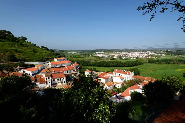 Aljezur Portugal April 2018 Elebated View Aljezur Town Its Whitewashed — Stock Photo, Image