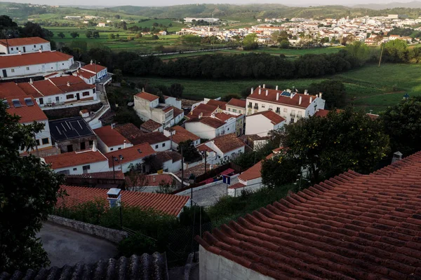 Aljezur Portugal April 2018 Förhöjda Utsikt Över Aljezur Stadskärnan Med — Stockfoto