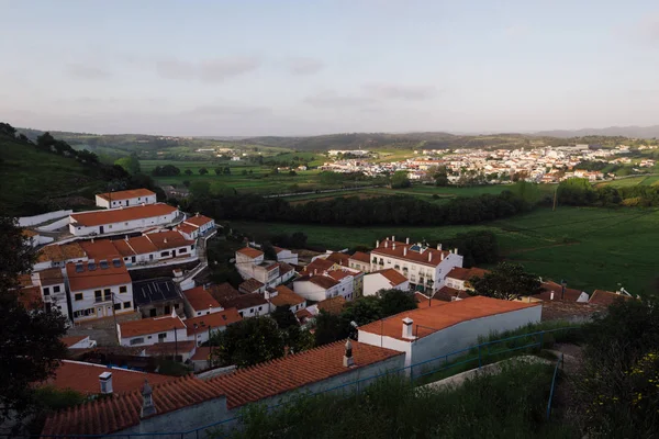 Aljezur Portugalia Kwietnia 2018 Podwyższone Widok Miasta Aljezur Białych Domów — Zdjęcie stockowe