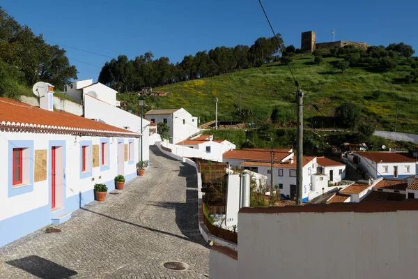 Aljezur Portugal April 2018 Verhoogde Uitzicht Aljezur Stad Aljezur Kasteel — Stockfoto