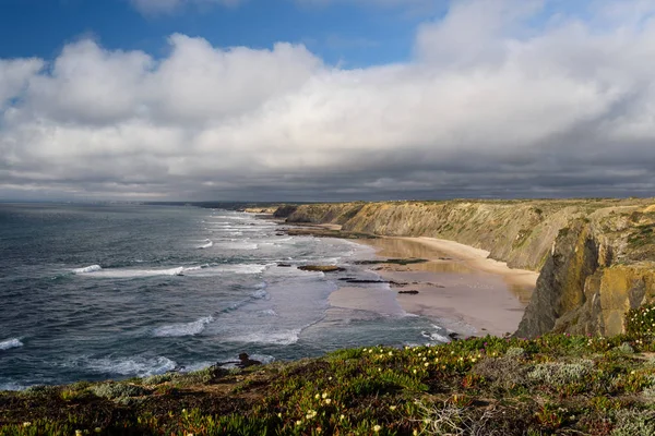 Över Atlanten Vid Naturparken Fågelskådningsresor Kusten Algarve Portugal — Stockfoto