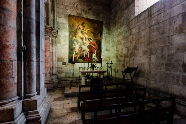 Λισαβόνα Πορτογαλία Μαΐου 2018 Εσωτερικό Του Καθεδρικού Ναού Λισαβόνα Πορτογαλία — Φωτογραφία Αρχείου