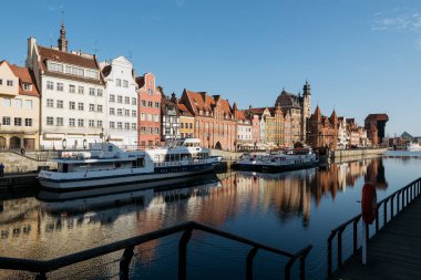 Gdansk, Polonya - 09 Mayıs 2018: Gdansk eski şehir.