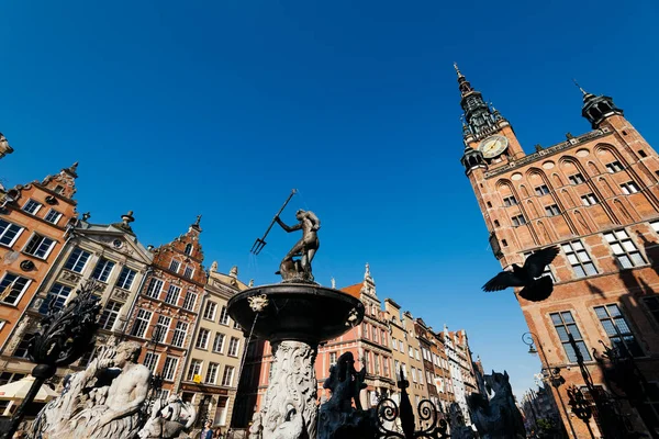 Gdansk Polen Mei 2018 Neptune Fountain Gdansk Polen — Stockfoto