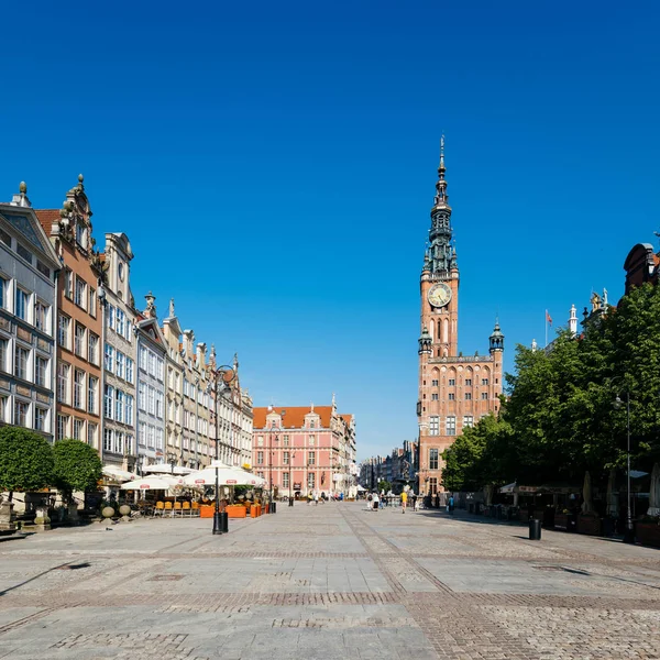 Gdansk Polônia Maio 2018 Rua Long Lane Cidade Velha Gdansk — Fotografia de Stock