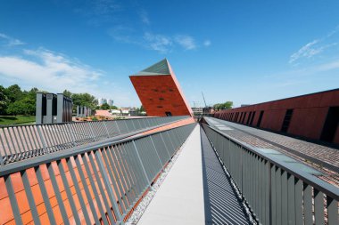 Gdansk, Polonya - 11 Mayıs 2018: İkinci Dünya Savaşı yaz, Gdansk, Polonya'nın Müzesi Buidling