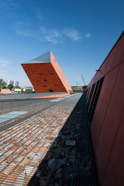 Gdańsk Polska Maja 2018 Buidling Muzeum Wojny Światowej Lecie Gdańsk — Zdjęcie stockowe