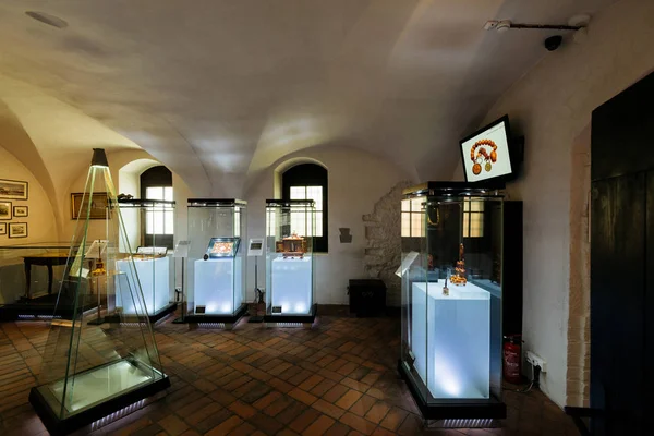 Gdansk, Polonya - 10 Mayıs 2018: Amber Müze Gdansk, sergi.