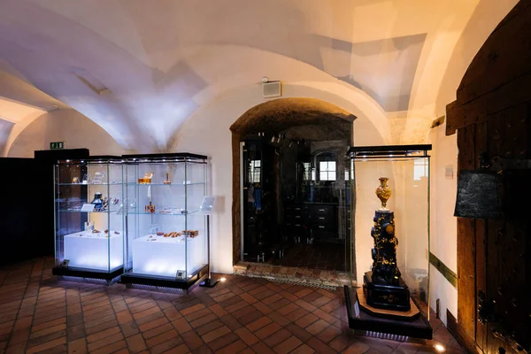 Gdansk, Polonya - 10 Mayıs 2018: Amber Müze Gdansk, sergi.