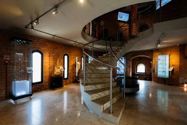 Gdansk, Polonya - 10 Mayıs 2018: Amber Müze Gdansk, sergi.