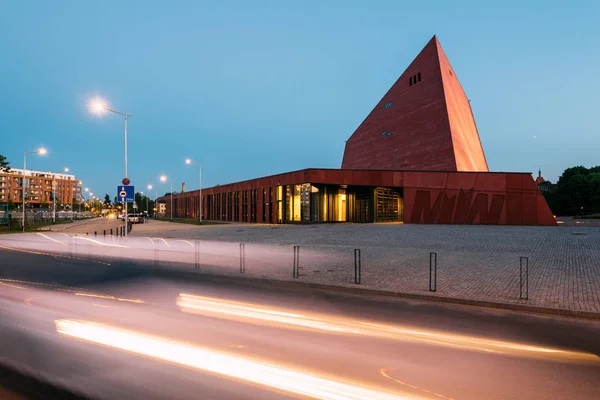 Gdansk, Polonya - 12 Mayıs 2018: İkinci Dünya Savaşı yaz, Gdansk, Polonya'nın Müzesi Buidling.