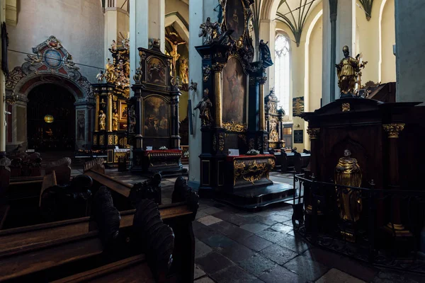 Gdansk Polônia Maio 2018 Interior Igreja São Nicolau Gdansk Polônia — Fotografia de Stock