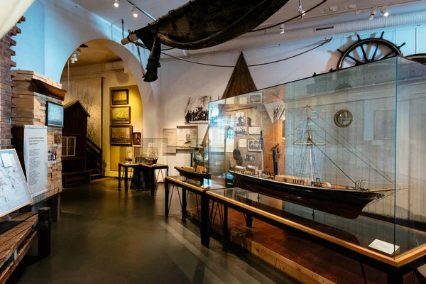 Göteborg, İsveç - 17 Mayıs 2018: Sergide Gothenburg akvaryum ve Deniz Müzesi.