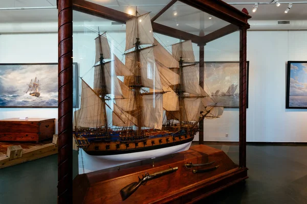 Göteborg, İsveç - 17 Mayıs 2018: Sergide Gothenburg akvaryum ve Deniz Müzesi.