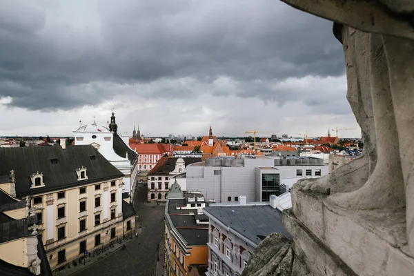 Wroclaw Polonia Junio 2018 Nubes Tormentosas Sobre Casco Antiguo Wroclaw —  Fotos de Stock