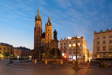 Krakow ana Pazar Meydanı, Polonya Panoraması.