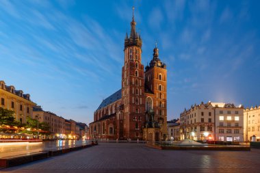Krakow ana Pazar Meydanı, Polonya Panoraması.