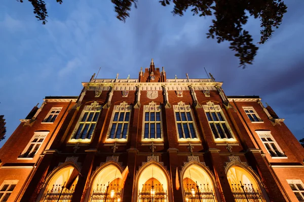 Cracovie Pologne Juillet 2018 Bâtiment Faculté Droit Administration Université Jagellonne — Photo