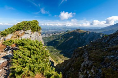 Manzara Tatra Mountain yakınındaki Kasprowy Wierch, Polonya 
