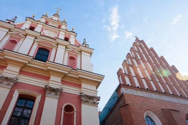 Città Vecchia Varsavia San Giovanni Arcicattedrale Santuario Nostra Signora Della — Foto Stock