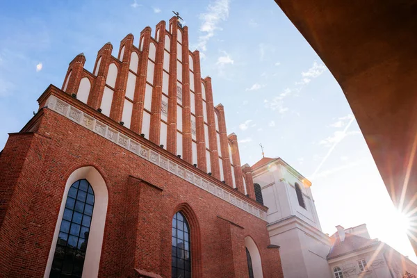 Stare Miasto Warszawie Archikatedra Sanktuarium Matki Bożej Łaskawej Patrona Warszawy — Zdjęcie stockowe