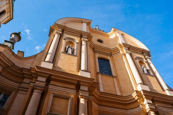 Chiesa San Martino Nel Centro Storico Varsavia Polonia — Foto Stock