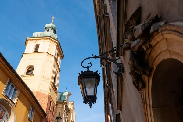 波兰华沙老城圣马丁教堂 — 图库照片