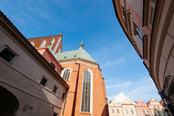 Warsaw Poland Oct 2018 John Archcathedral Old Townhouses Warsaw Poland — Stock Photo, Image