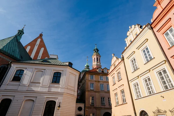 Warsaw Polen Okt 2018 Appartementen Het Krokodyl Plein Oude Stad — Stockfoto