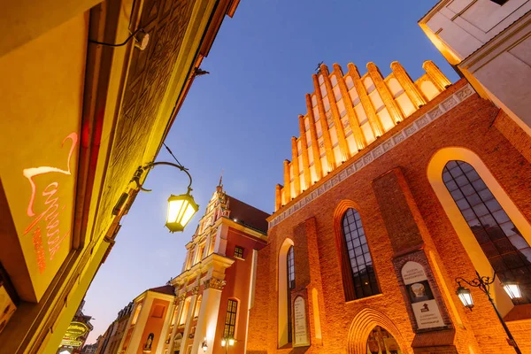 Cidade Velha Varsóvia Catedral São João Santuário Nossa Senhora Graça — Fotografia de Stock