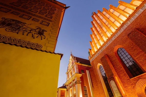 Città Vecchia Varsavia San Giovanni Arcicattedrale Santuario Nostra Signora Della — Foto Stock