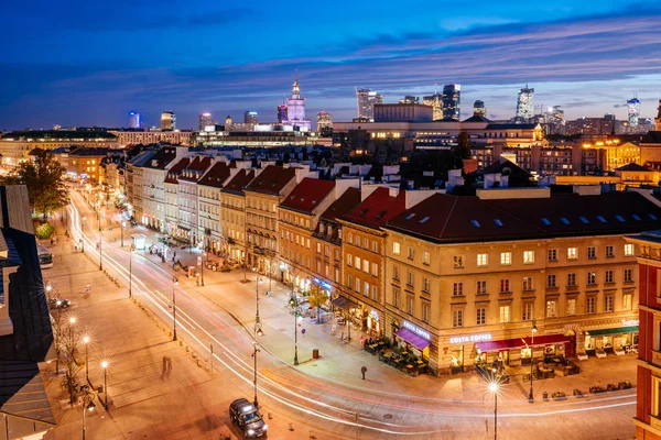 Varšava Polsko Října 2018 Ulice Krakowskie Przedmiescie Starém Městě Varšavy — Stock fotografie