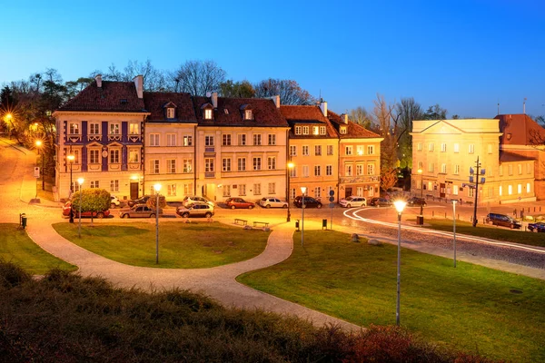 Βαρσοβία Πολωνία Οκτωβρίου 2018 Νυχτερινή Θέα Της Παλιάς Πόλης Της — Φωτογραφία Αρχείου