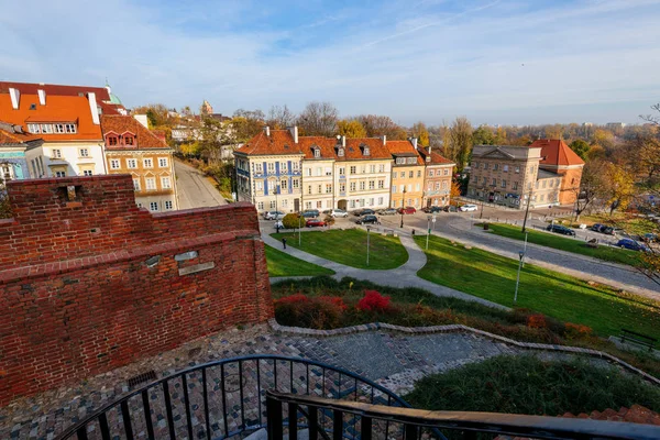 Warsaw Poland November 2018 Residential Buildings Old Town Warsaw Autumn — Stock Photo, Image