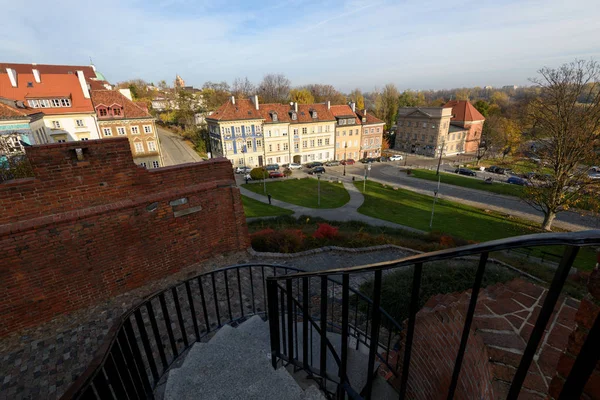 Warsaw Poland November 2018 Residential Buildings Old Town Warsaw Autumn — Stock Photo, Image