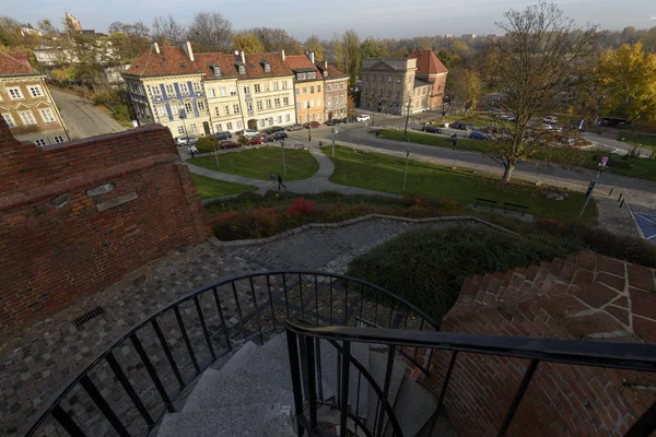 Warsaw Poland November 2018 Residential Buildings Old Town Warsaw Autumn — Stock Photo, Image