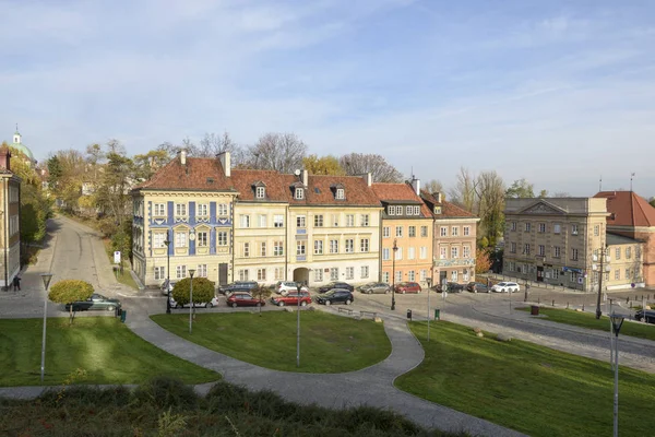 Varsóvia Polónia Novembro 2018 Edifícios Residenciais Cidade Velha Varsóvia Outono — Fotografia de Stock