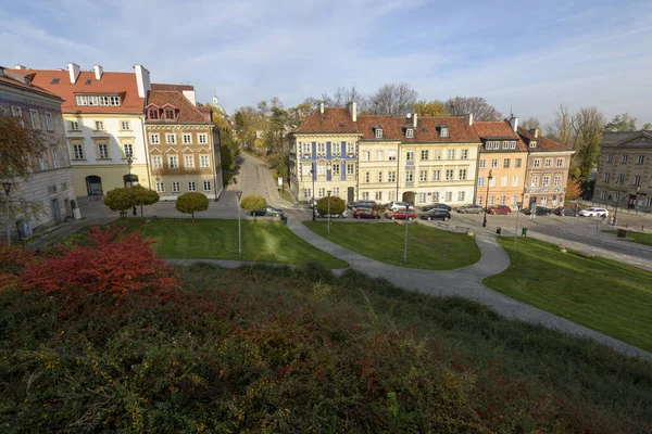 Warschau Polen November 2018 Residentiële Gebouwen Oude Binnenstad Van Warschau — Stockfoto