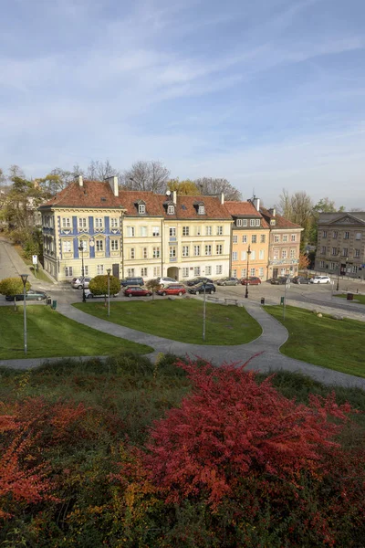 Warsaw Poland November 2018 Residential Buildings Old Town Warsaw Autumn — Stock Photo, Image