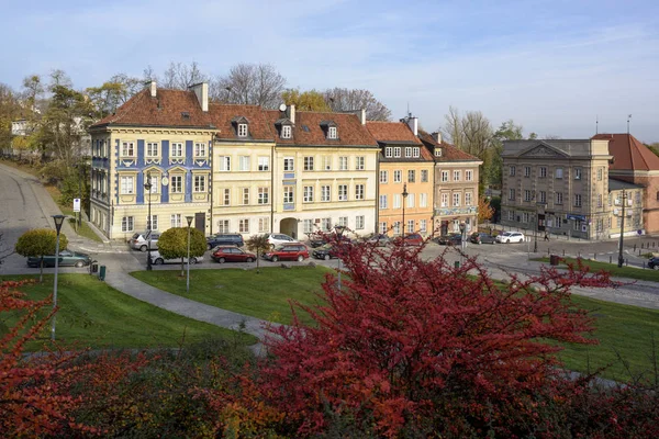 Varsóvia Polónia Novembro 2018 Edifícios Residenciais Cidade Velha Varsóvia Outono — Fotografia de Stock