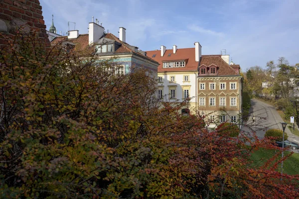 Warsaw Poland November 2018 Residential Buildings Old Town Warsaw Autumn — Stock Photo, Image