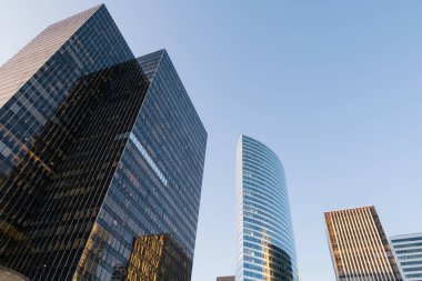 La Defense Business Towers, Financial District, Paris, Fransa. 