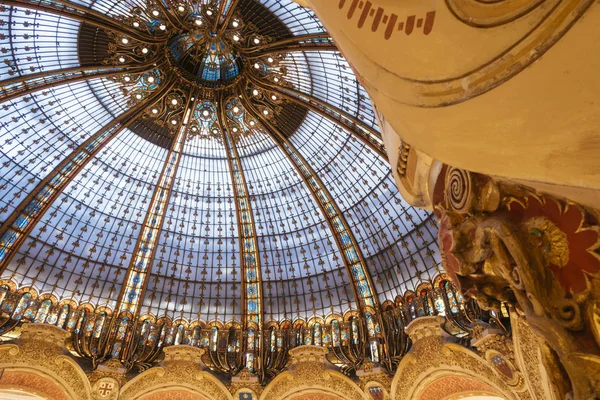 Paris France Sept 2019 Glassroof Galeries Lafayette Inior Парижі Розроблений — стокове фото